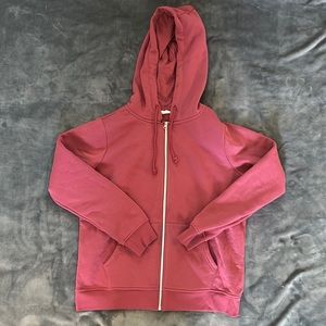 Pink zip up hoodie